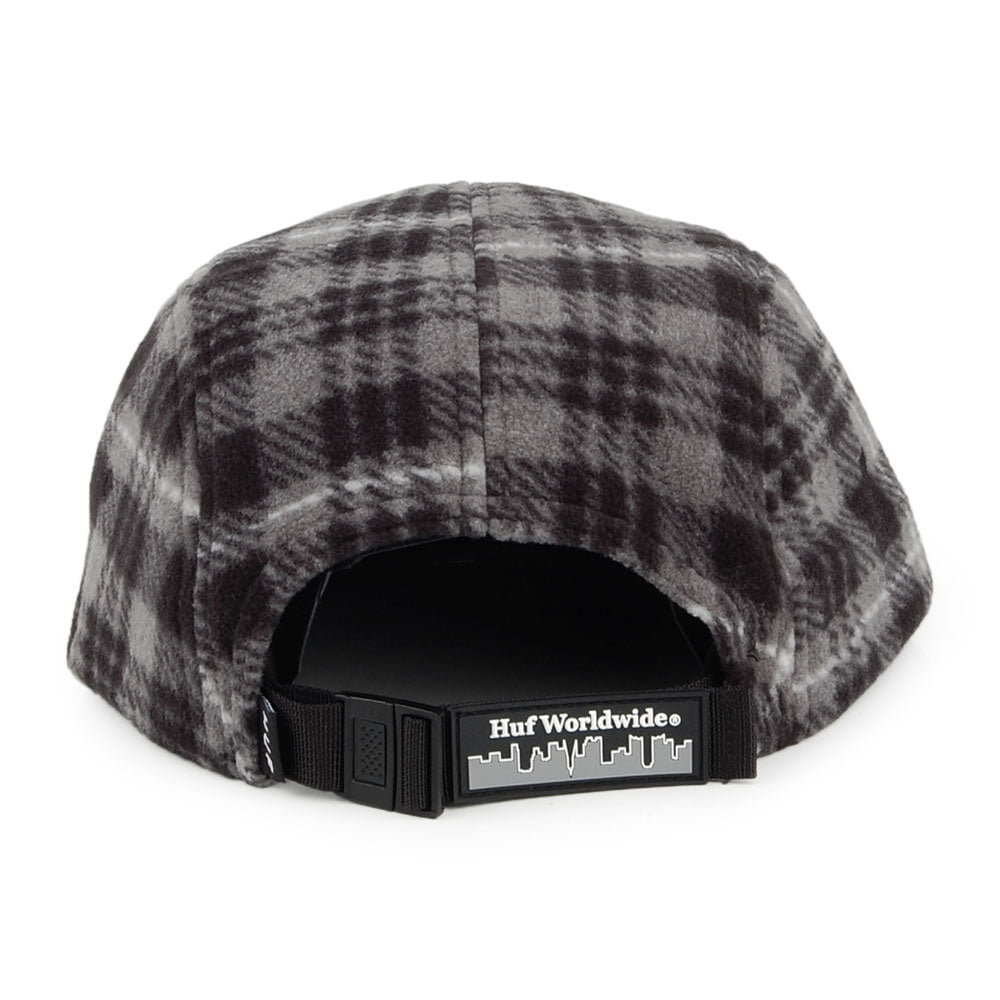 Casquette 5 Panel en Polaire Boroughs Volley noir-blanc HUF