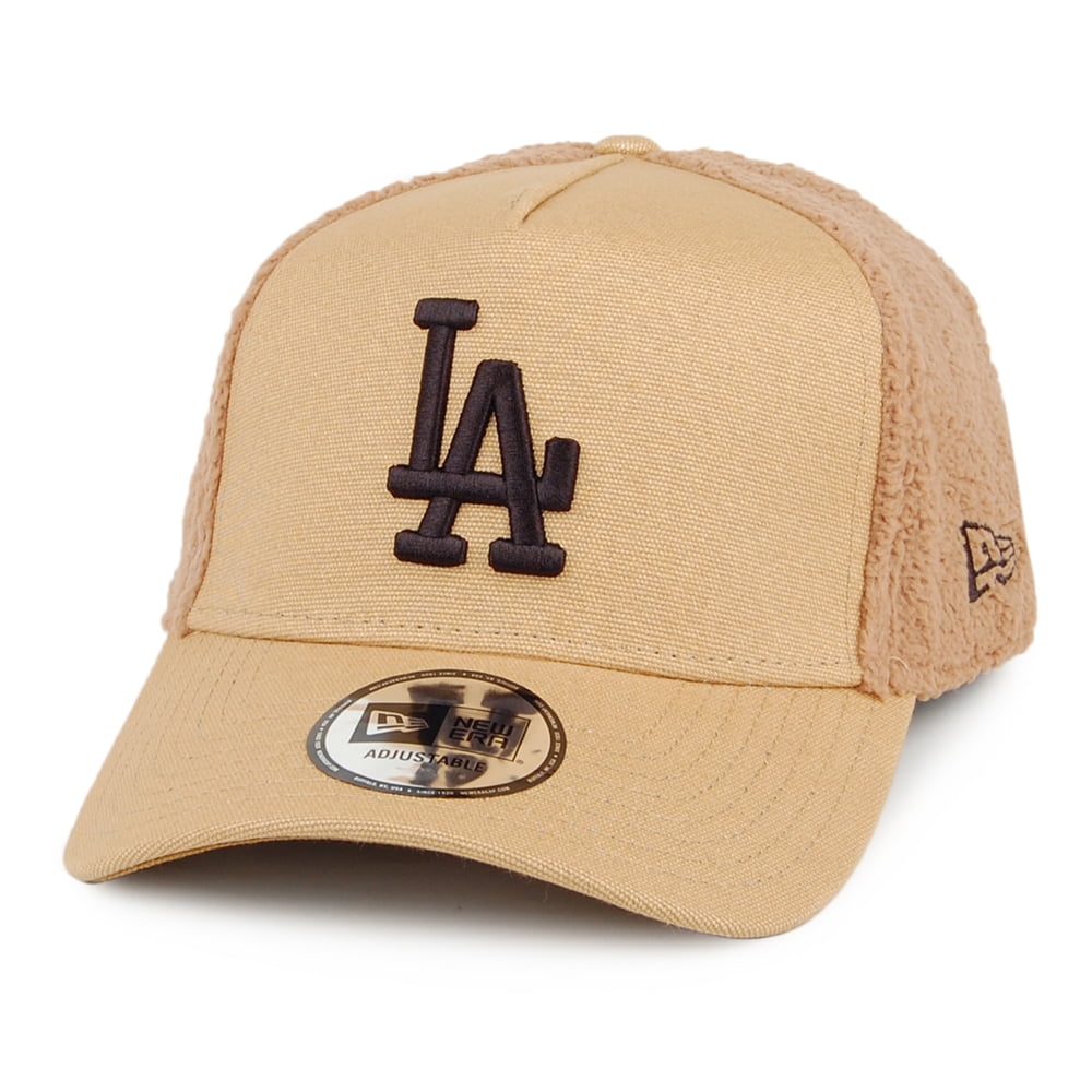 Casquette Trucker MLB Sherpa L.A. Dodgers beige sable NEW ERA