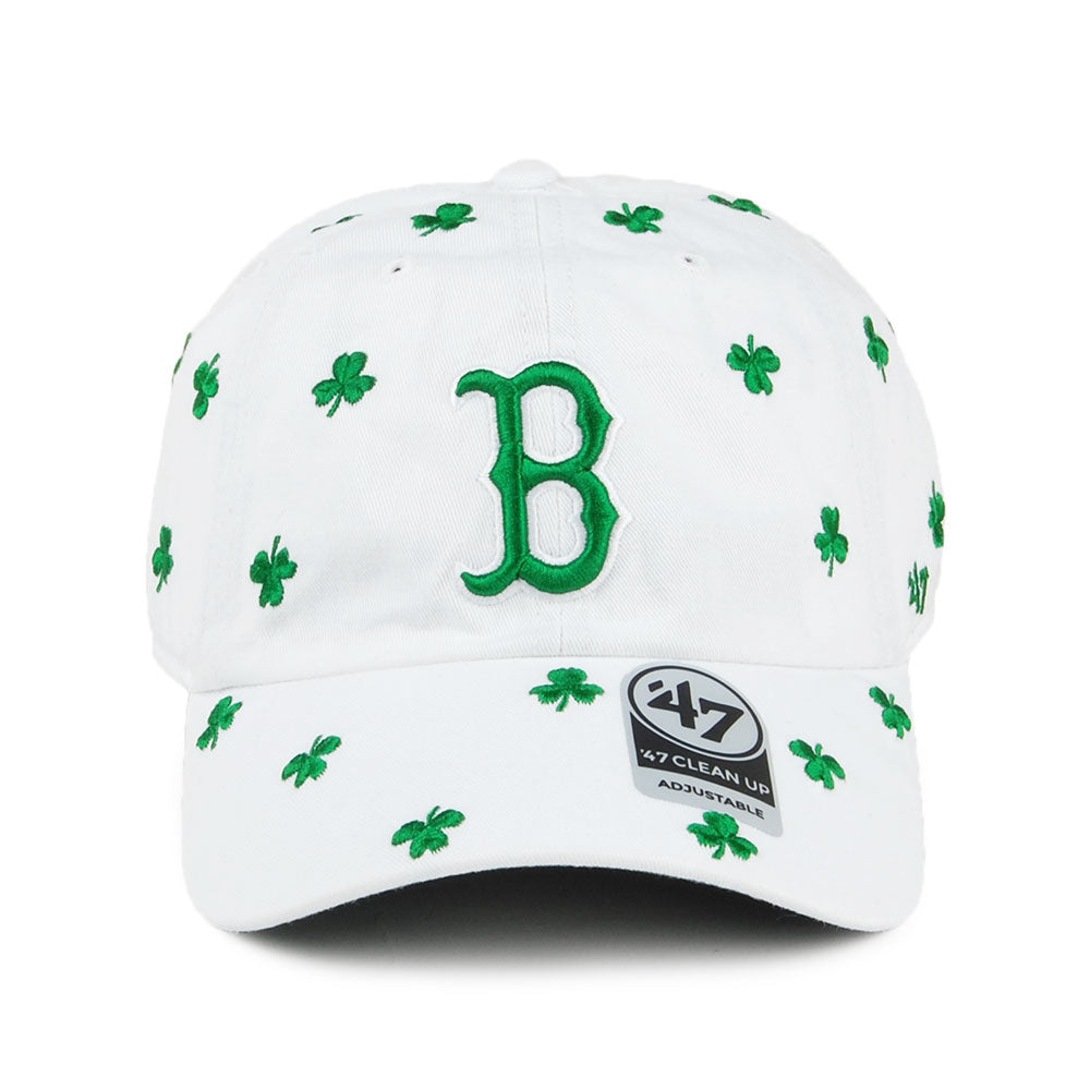 Casquette St. Patrick's Clover Clean Up Boston Red Sox blanc-vert 47 BRAND