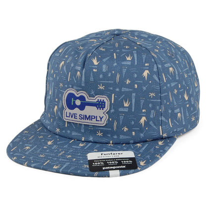Casquette en Coton Bio Live Simply Guitar Funfarer bleu-multi PATAGONIA