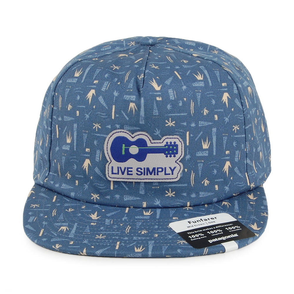 Casquette en Coton Bio Live Simply Guitar Funfarer bleu-multi PATAGONIA
