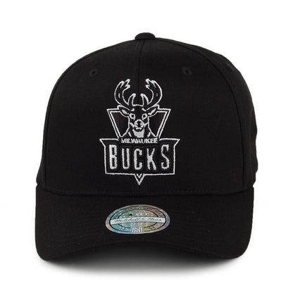 Casquette Snapback B&W Logo 110 Milwaukee Bucks noir-blanc MITCHELL & NESS