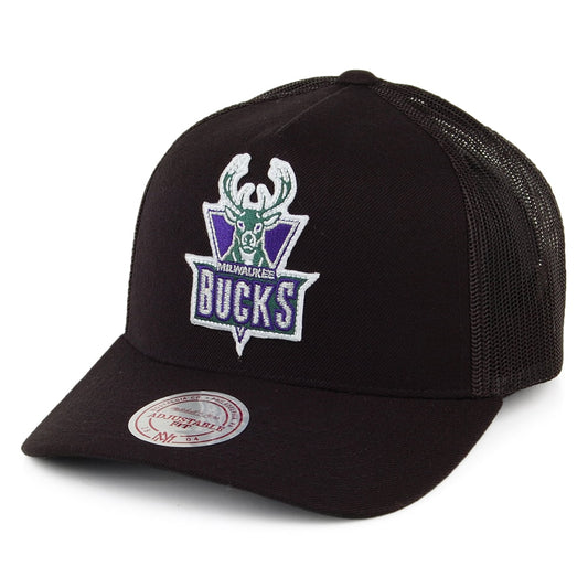 Casquette Trucker Team Logo Milwaukee Bucks noir MITCHELL & NESS