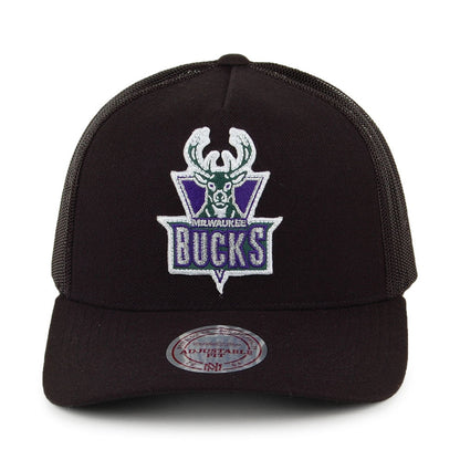 Casquette Trucker Team Logo Milwaukee Bucks noir MITCHELL & NESS