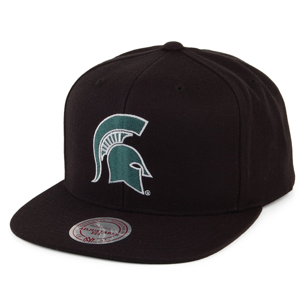 Casquette Snapback Core Wool Solid Michigan State Spartans noir MITCHELL & NESS