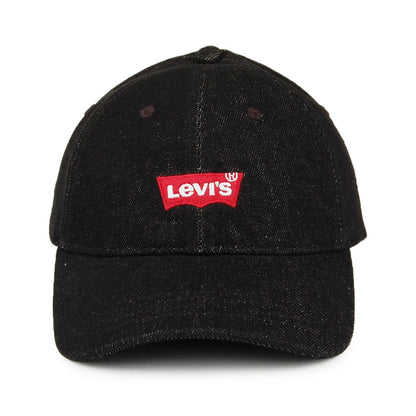 Casquette en Jean Mid Batwing noir LEVI'S