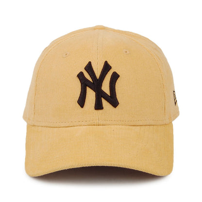 Casquette 9FORTY MLB Corduroy New York Yankees jaune NEW ERA