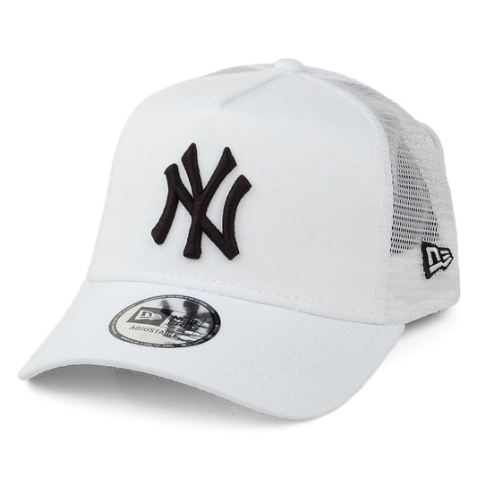 Casquette Trucker A-Frame 9FORTY MLB Essential New York Yankees blanc-noir NEW ERA
