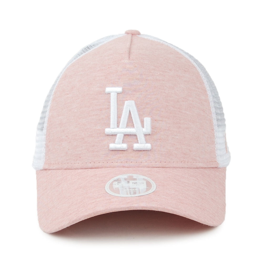 Casquette Trucker Femme A-Frame MLB Jersey Essential L.A. Dodgers rose clair NEW ERA