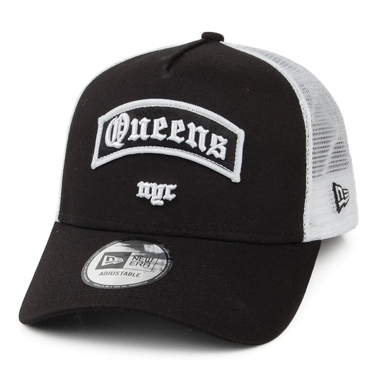Casquette Trucker A-Frame Borough Queens noir NEW ERA