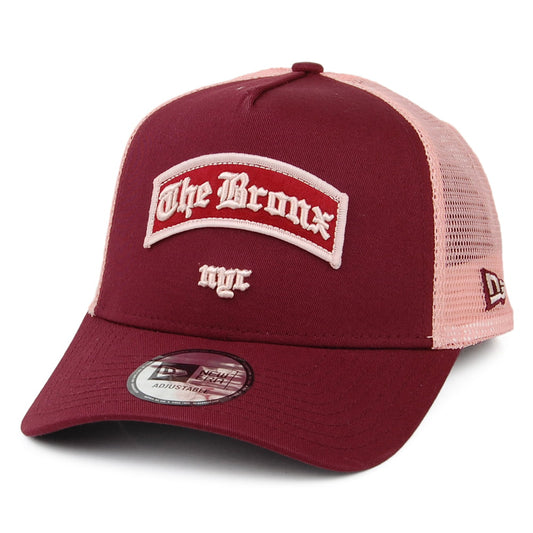 Casquette Trucker A-Frame Borough The Bronx bordeaux NEW ERA