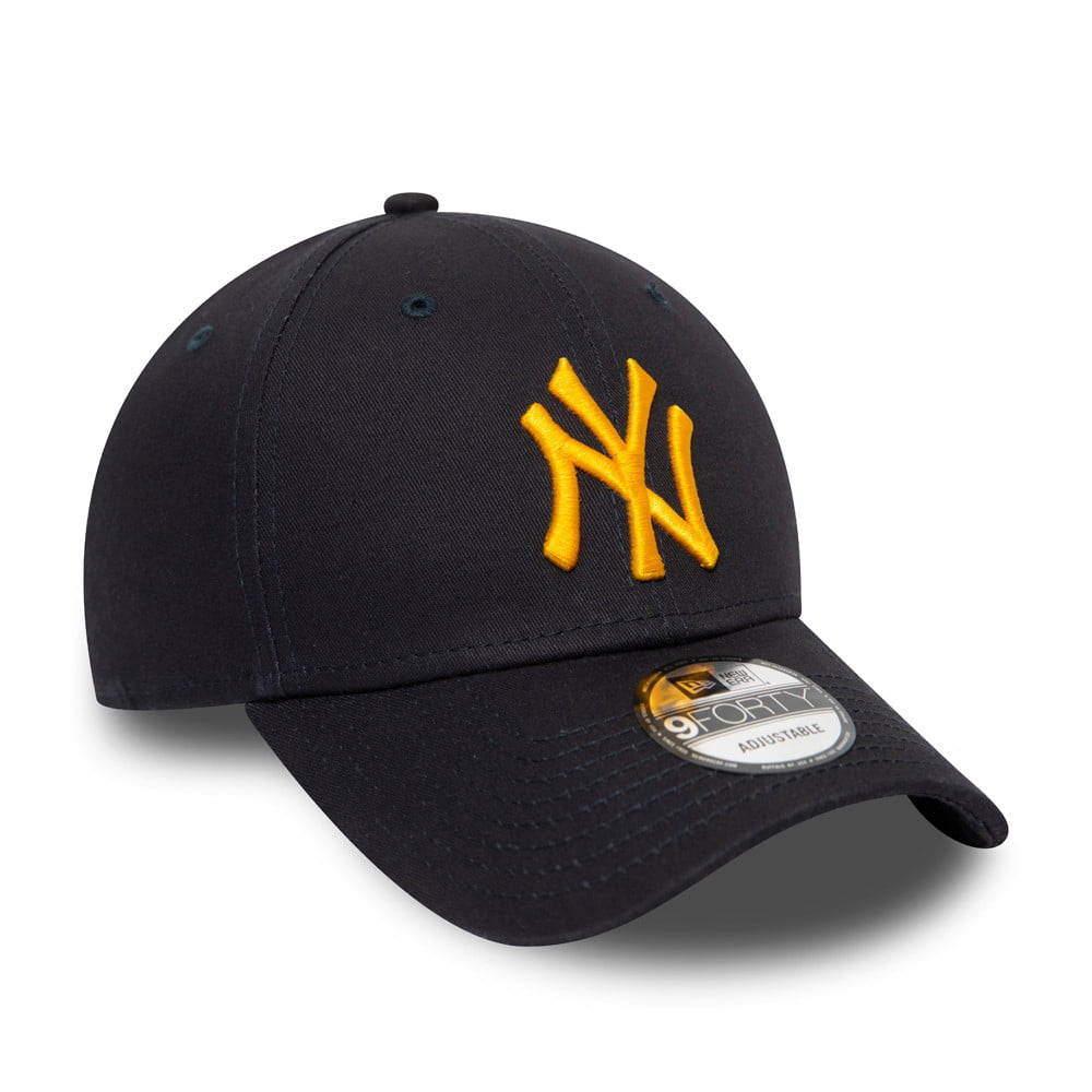 Casquette 9FORTY MLB League Essential New York Yankees bleu marine-jaune NEW ERA