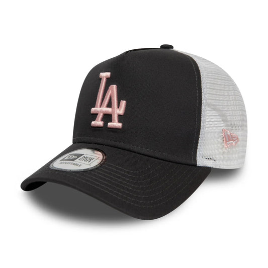 Casquette Trucker MLB League Essential L.A. Dodgers gris-rose NEW ERA
