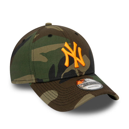 Casquette 9FORTY MLB Camo Essential New York Yankees camouflage-orange NEW ERA