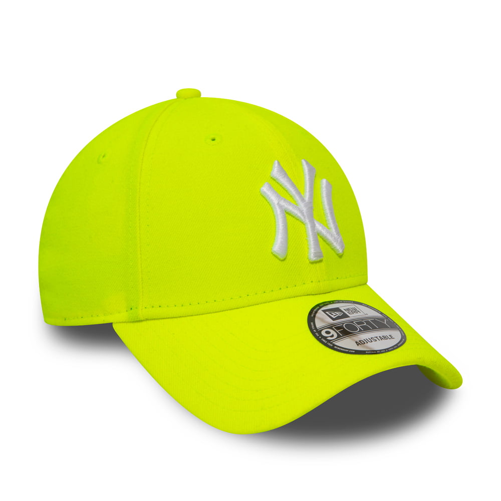 Casquette 9FORTY MLB League Essential New York Yankees jaune fluo NEW ERA