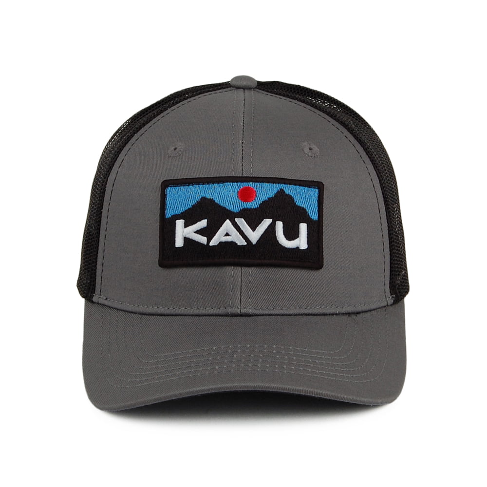 Casquette Trucker en Coton Sergé Above Standard anthracite KAVU
