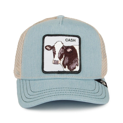 Casquette Trucker Cash Cow bleu clair GOORIN