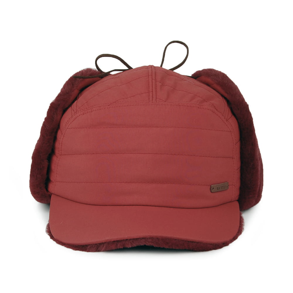 Casquette avec Protège-Oreilles en Fausse Fourrure Meddison rouge cerise BARTS