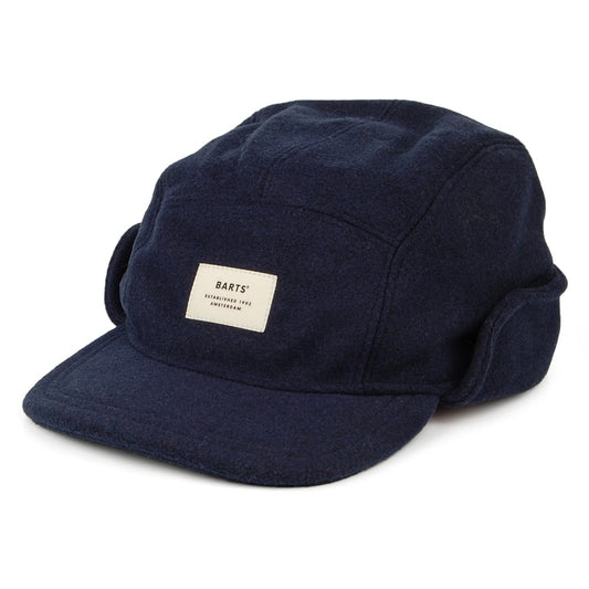 Casquette 5 Panel avec Protège-Oreilles Samuen bleu marine BARTS