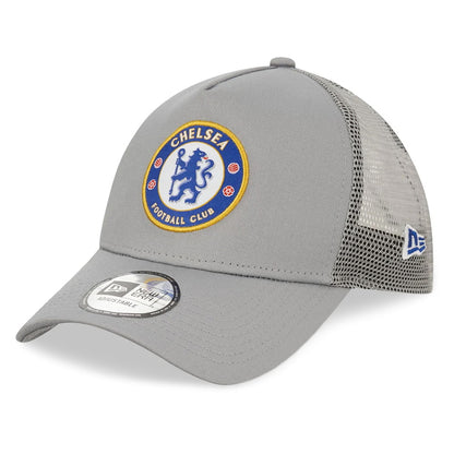 Casquette Trucker A-Frame 9FORTY Chelsea FC gris NEW ERA