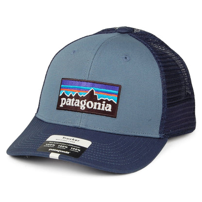 Casquette Trucker en Coton Bio P-6 Logo ardoise-bleu PATAGONIA