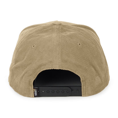 Casquette Snapback en Velours Côtelé Full Patch marron VANS