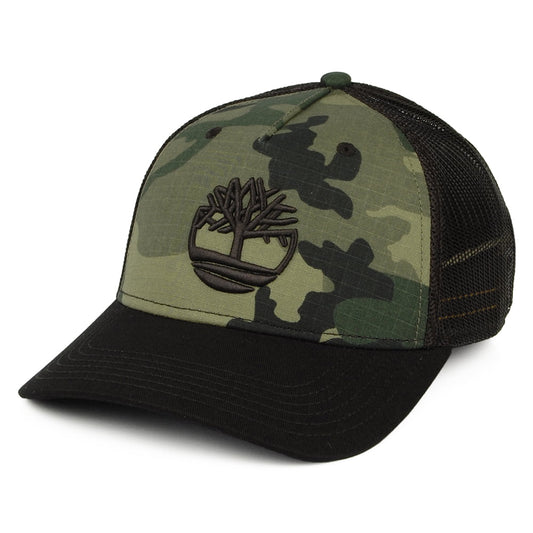 Casquette Trucker Camo Ripstop noir-olive TIMBERLAND