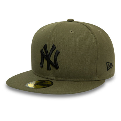 Casquette 59FIFTY League Essential New York Yankees olive-noir NEW ERA