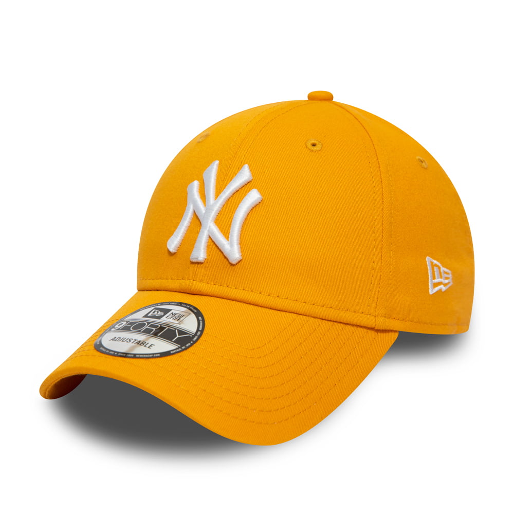 Casquette 9FORTY MLB League Essential New York Yankees jaune-blanc NEW ERA