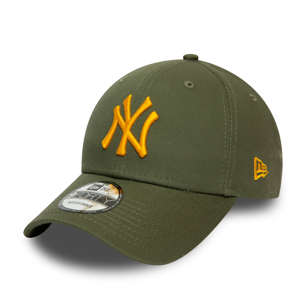 Casquette 9FORTY MLB League Essential New York Yankees olive-jaune NEW ERA