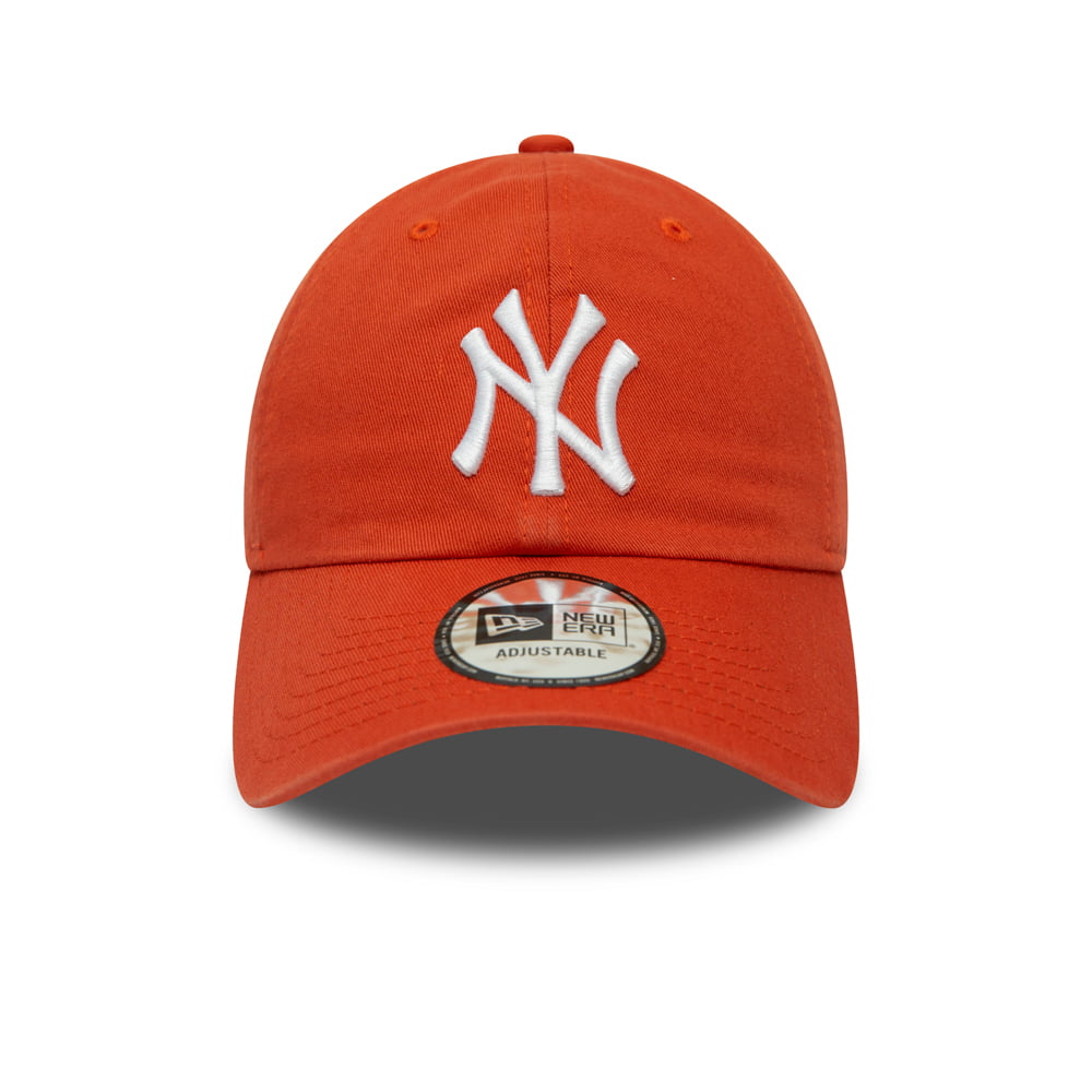 Casquette 9TWENTY MLB Washed Casual Classic New York Yankees orange NEW ERA