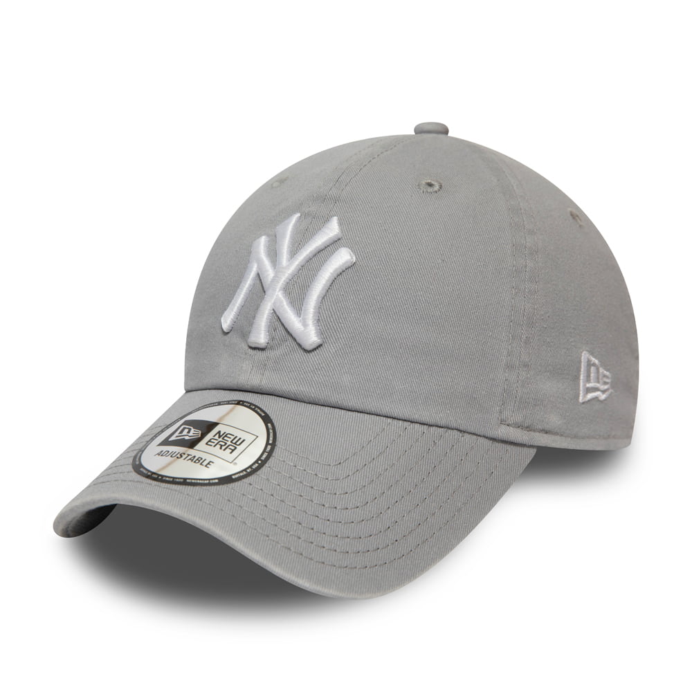 Casquette 9TWENTY MLB Washed Casual Classic New York Yankees gris NEW ERA
