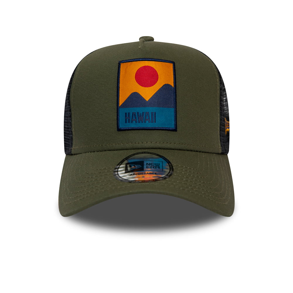 Casquette Trucker Hawaii Location olive NEW ERA