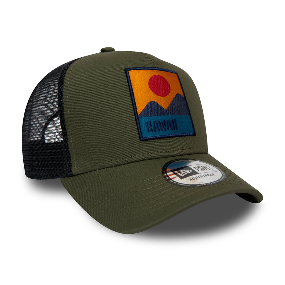 Casquette Trucker Hawaii Location olive NEW ERA