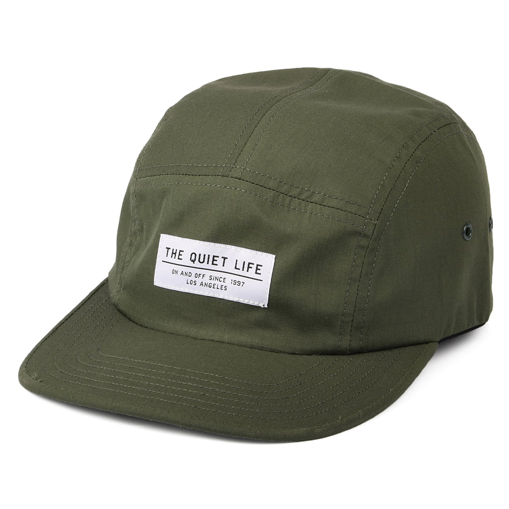 Casquette 5 Panel Foundation olive-blanc THE QUIET LIFE