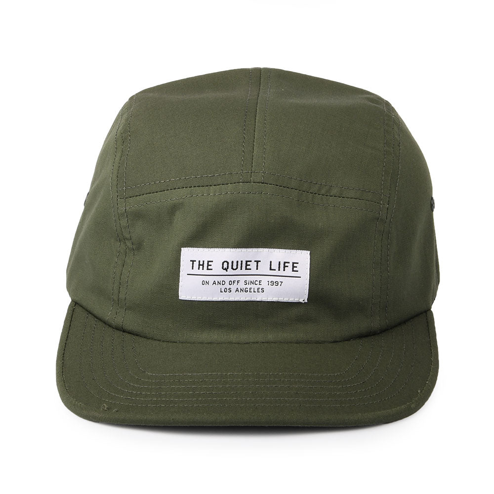 Casquette 5 Panel Foundation olive-blanc THE QUIET LIFE
