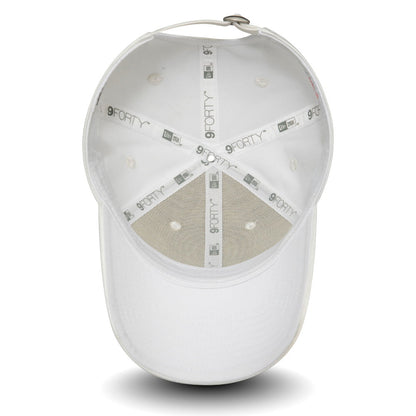 Casquette Femme 9FORTY MLB Satin New York Yankees blanc NEW ERA