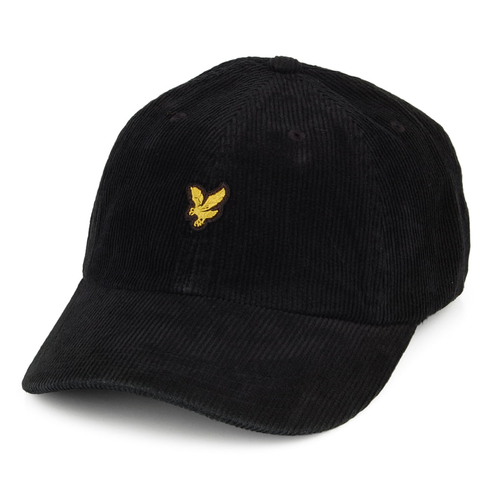 Casquette en Velours Côtelé noir LYLE & SCOTT