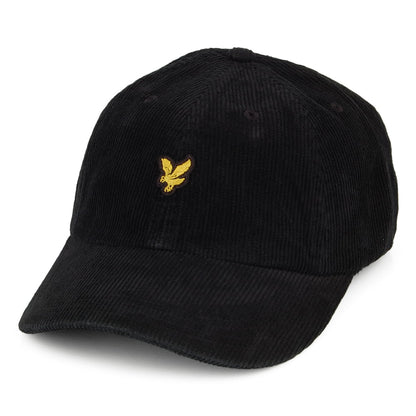 Casquette en Velours Côtelé noir LYLE & SCOTT