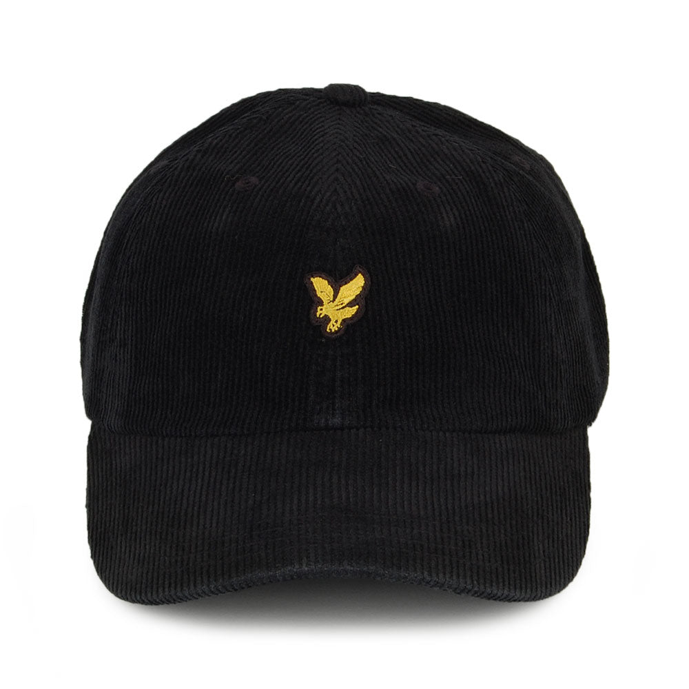 Casquette en Velours Côtelé noir LYLE & SCOTT