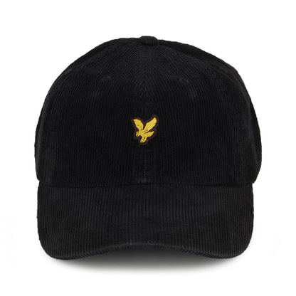 Casquette en Velours Côtelé noir LYLE & SCOTT