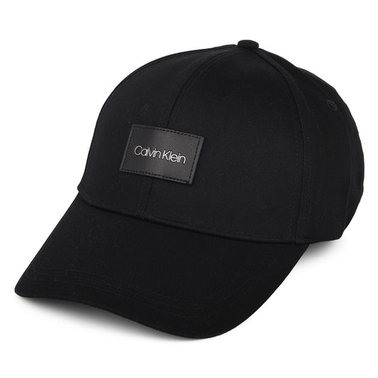 Casquette avec Patch en Cuir noir CALVIN KLEIN