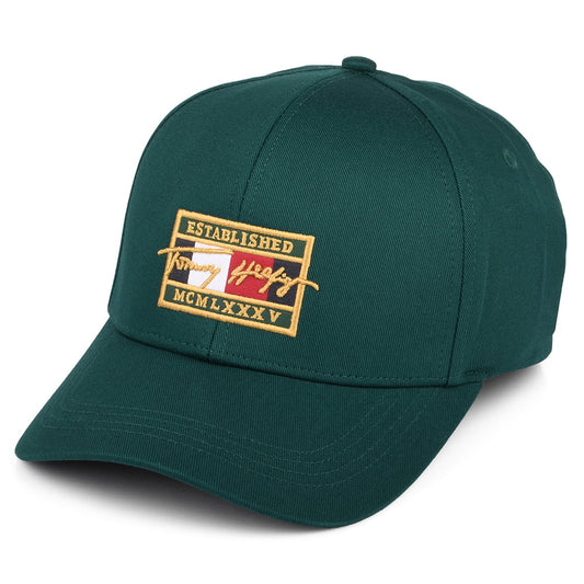 Casquette TH Patch Signature vert bouteille TOMMY HILFIGER