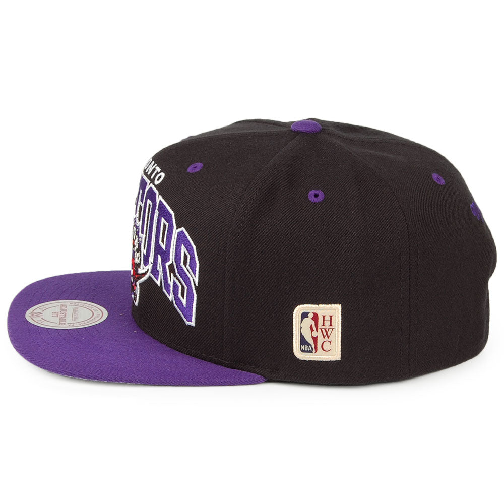 Casquette Snapback NBA Arch 2 Tone Toronto Raptors noir-violet MITCHELL & NESS