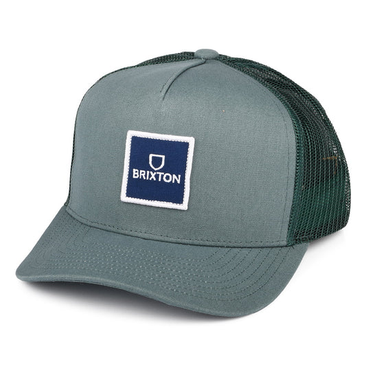 Casquette Trucker Alpha Block NetPlus MP vert BRIXTON
