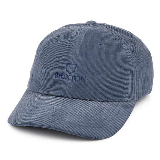 Casquette en Velours Côtelé Alpha LP bleu BRIXTON