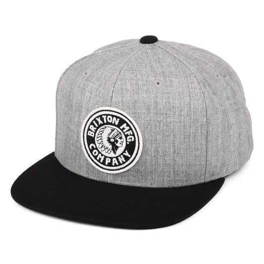 Casquette Snapback Rival MP gris chiné-noir BRIXTON