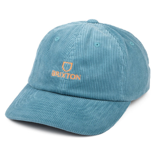 Casquette en Velours Côtelé Alpha LP bleu clair BRIXTON