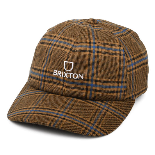 Casquette à Carreaux Alpha LP rouille mélangé BRIXTON