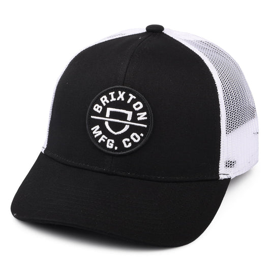 Casquette Trucker Crest NetPlus MP noir-blanc BRIXTON